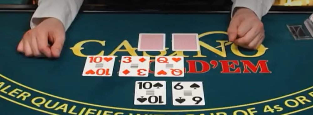 Casino Hold'em flop cartas