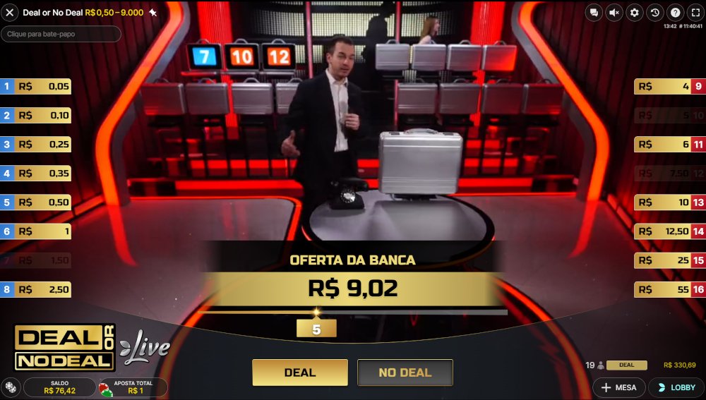 Deal or No Deal oferta da banca