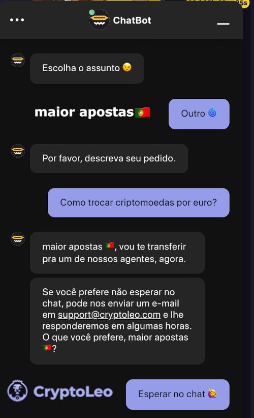 suporte ao cliente cryptoleo casino portugal